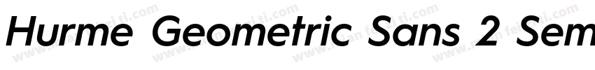 Hurme Geometric Sans 2 SemiBold字体转换